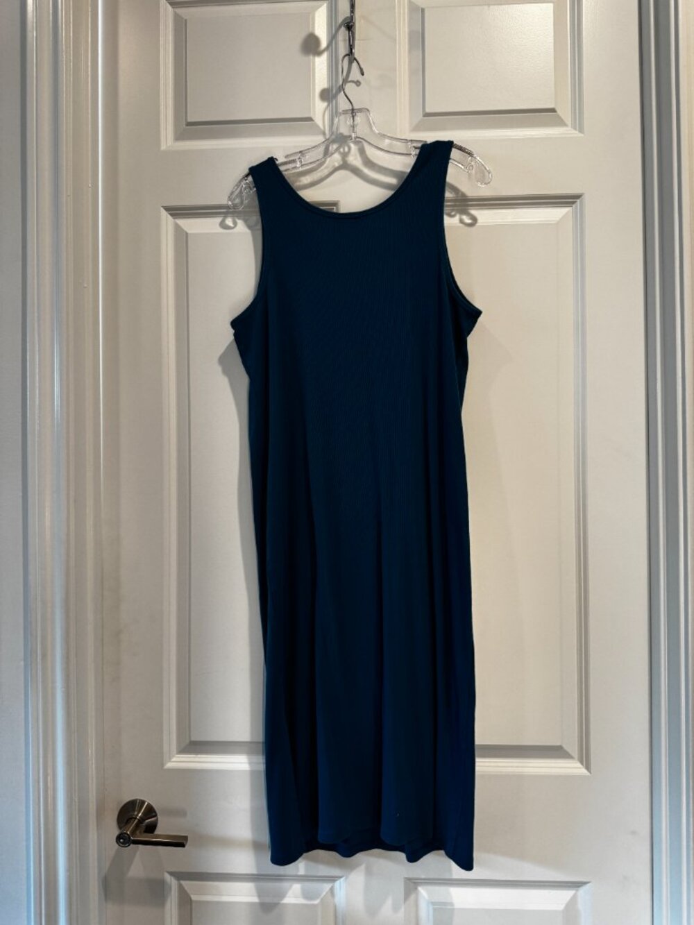 Terra & Sky Ribbed Tank Dress Bundle Lot of 2 - Teal & Magenta Plus Size 0X 14W - Picture 6 of 14